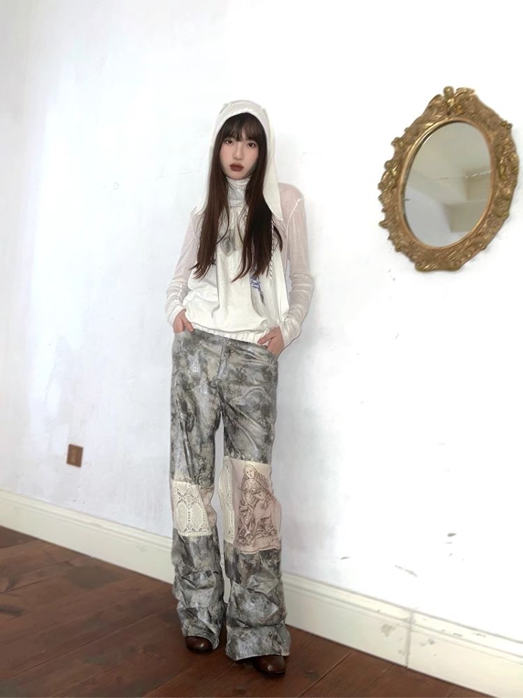 Tie-Dye Printed Casual Pants【s0000005064】