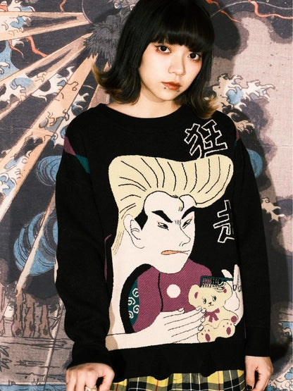 Jacquard Retro Couple Sweater【s0000003619】