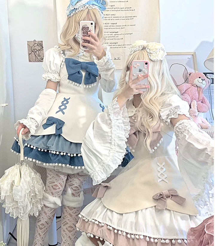 With PUJI - Confession Function - Wool Kawaii Lolita JSK Dress Suit