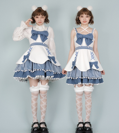 With PUJI - Confession Function - Wool Kawaii Lolita JSK Dress Suit