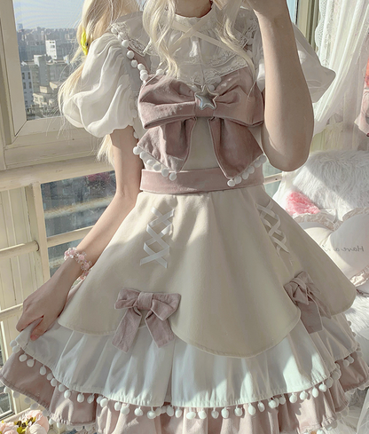 With PUJI - Confession Function - Wool Kawaii Lolita JSK Dress Suit
