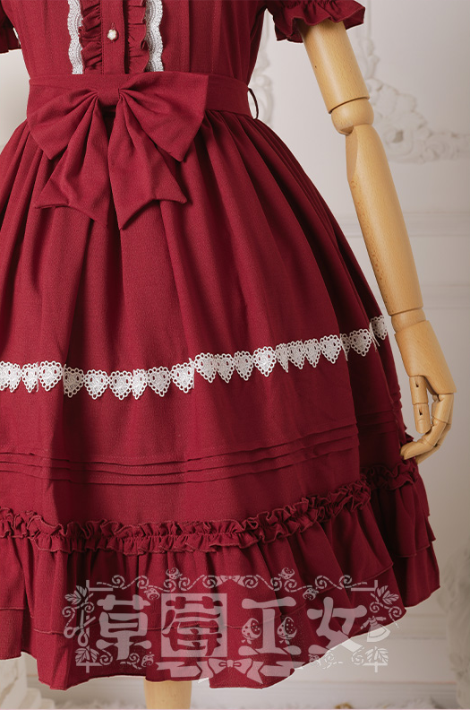 Strawberry Witch - Ice Cream Puffs - Sweet Lolita OP