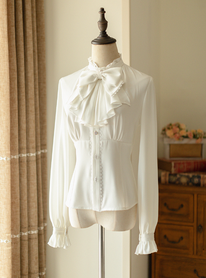 Forest Wardrobe - South of the Forest - Vintage Lolita Halter JSK Dress, French Style Blouse