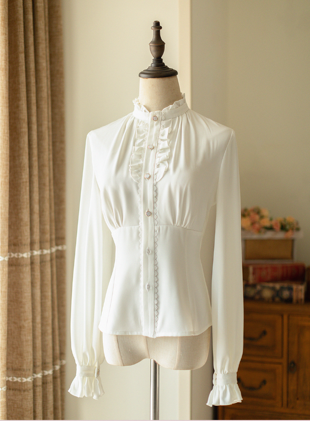 Forest Wardrobe - South of the Forest - Vintage Lolita Halter JSK Dress, French Style Blouse