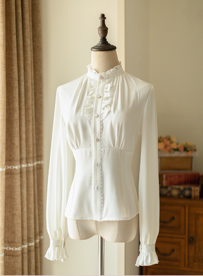 Forest Wardrobe - South of the Forest - Vintage Lolita Halter JSK Dress, French Style Blouse