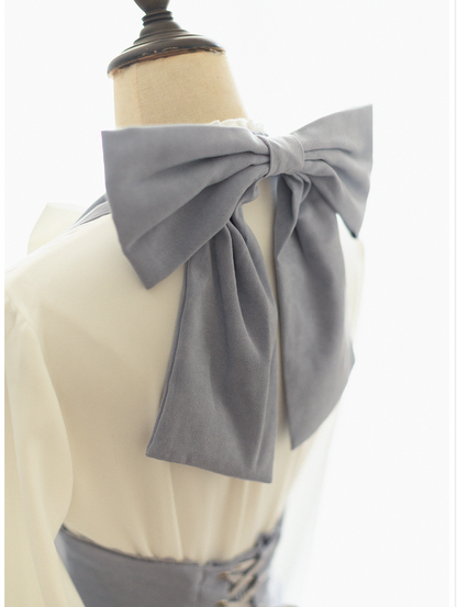 Forest Wardrobe - South of the Forest - Vintage Lolita Halter JSK Dress, French Style Blouse