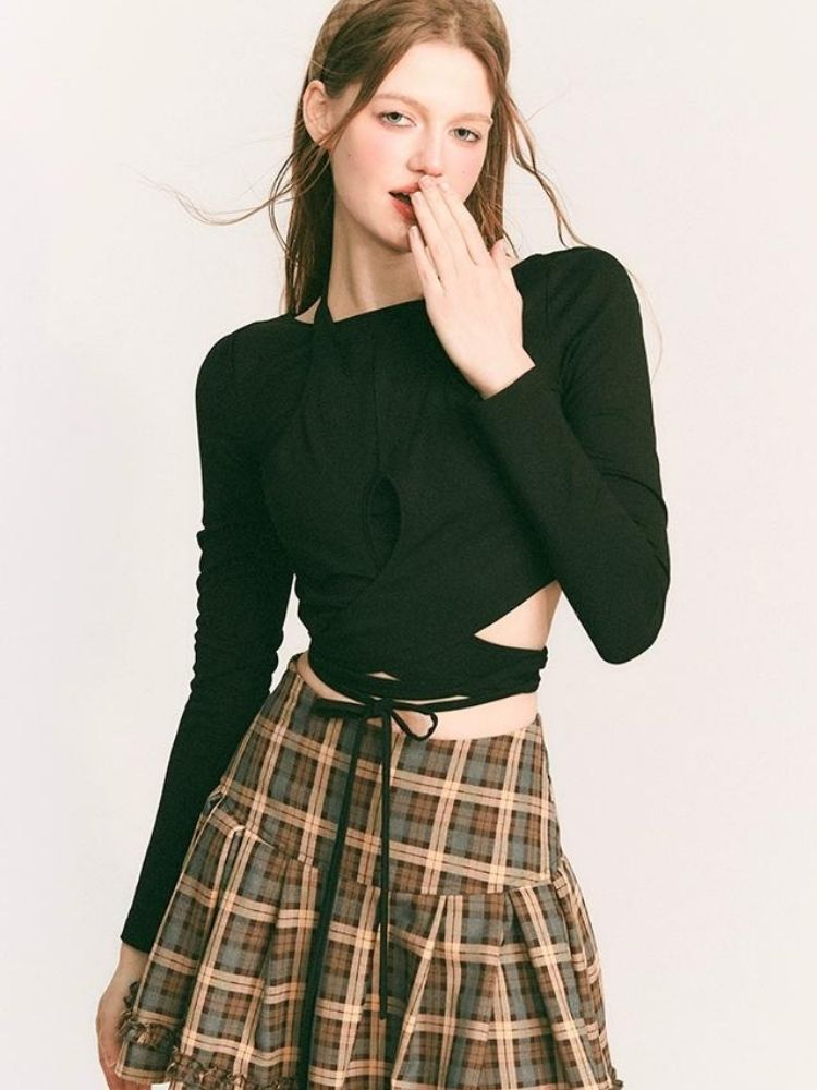 Fake two-piece knitted sweater【s0000003235】