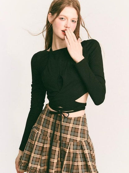 Fake two-piece knitted sweater【s0000003235】