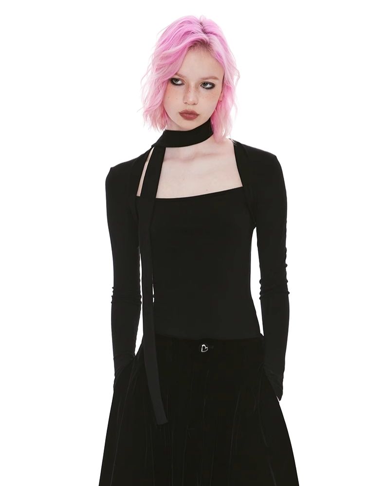 Skinny Tight Long Sleeve t-shirt【s0000004963】