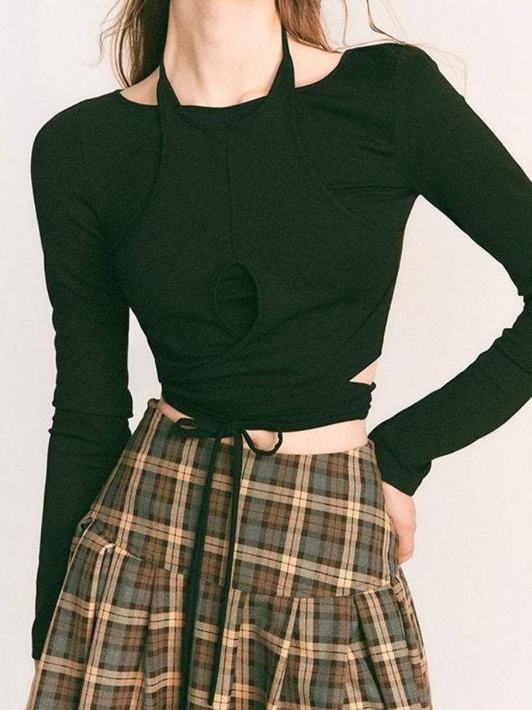 Fake two-piece knitted sweater【s0000003235】