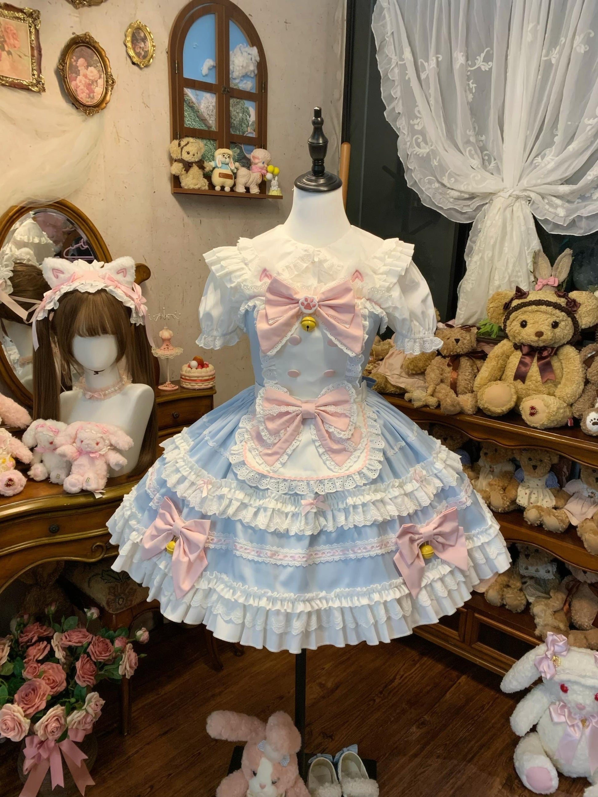 Sugar Girl - MeowRin SweetMaid - Sweet Lolita JSK, Adjustable Straps