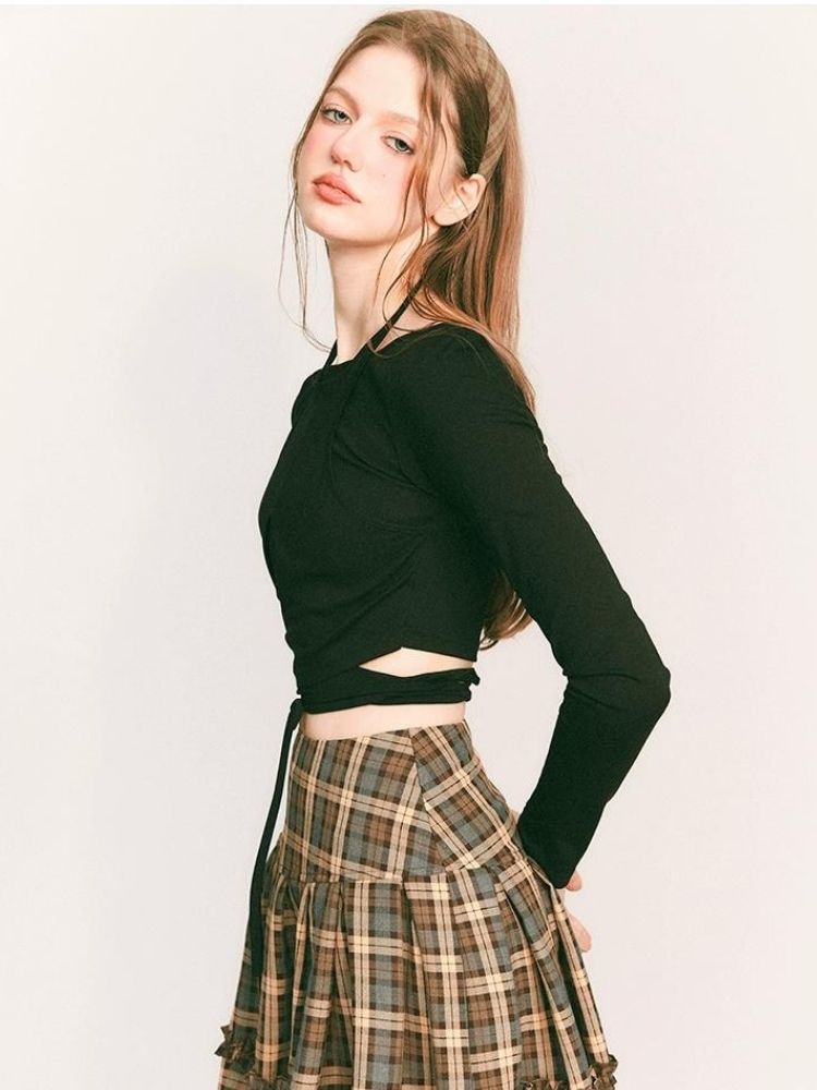 Fake two-piece knitted sweater【s0000003235】