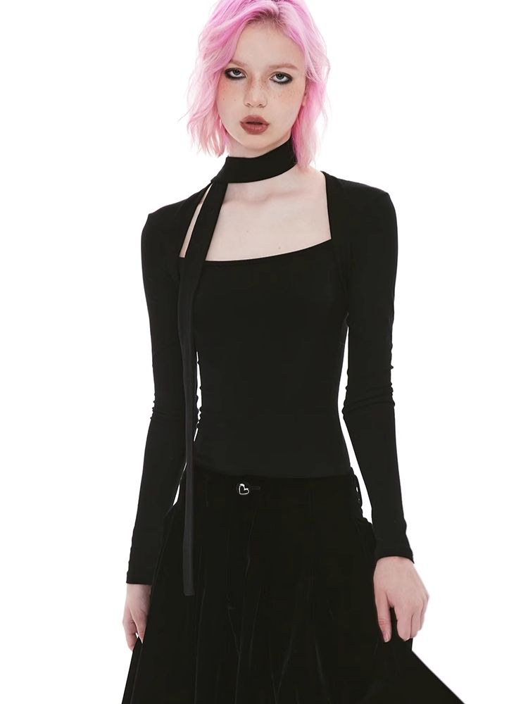 Skinny Tight Long Sleeve t-shirt【s0000004963】