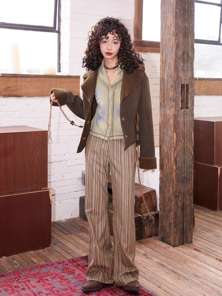 Casual suede jacket【s0000004585】