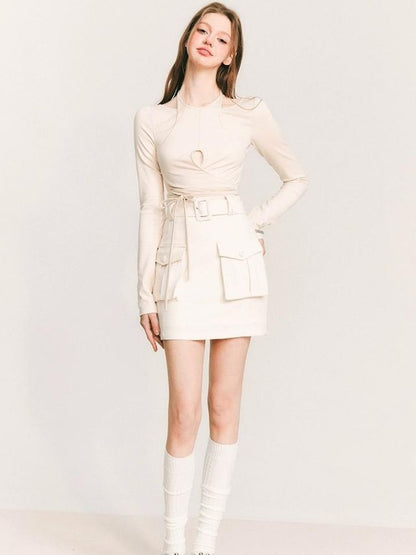 Fake two-piece knitted sweater【s0000003235】