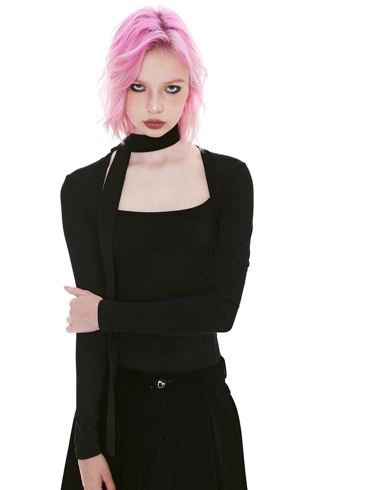 Skinny Tight Long Sleeve t-shirt【s0000004963】