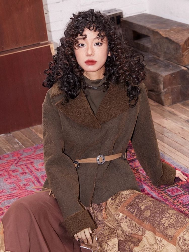 Casual suede jacket【s0000004585】