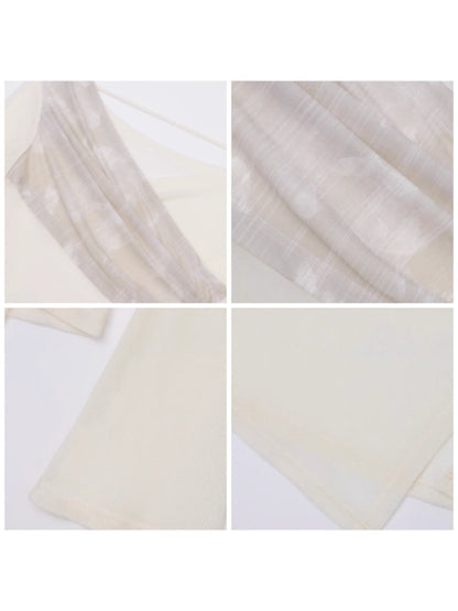 V-neck Strap Design Irregular Knitted Tops【s0000004381】