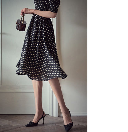 retro polka dot dress