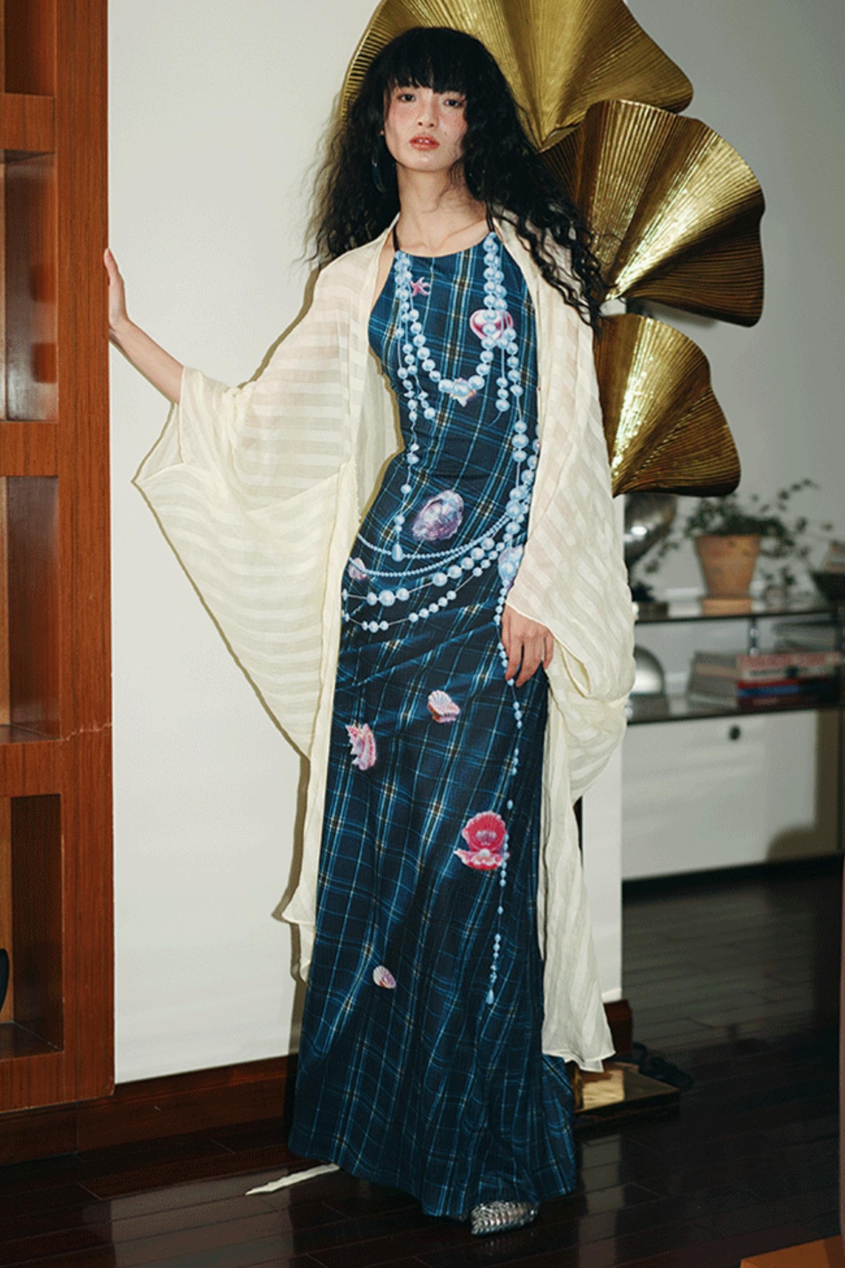 Pearl Backless Dress