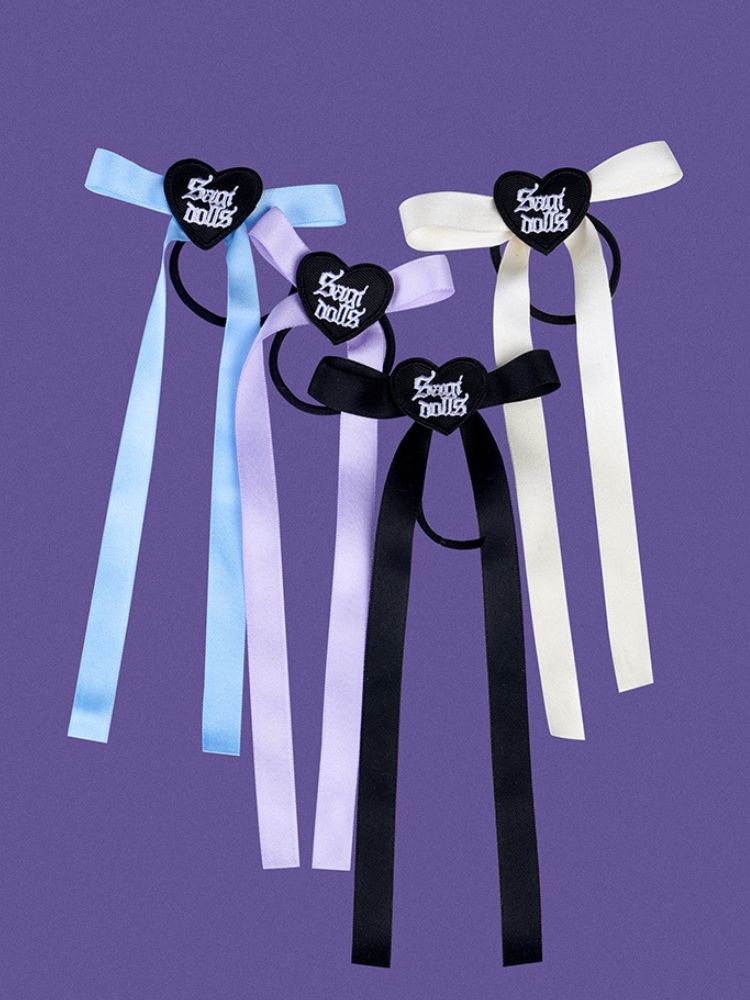 Ballet Style Heart Long Ribbon Hair Tie【s0000002043】