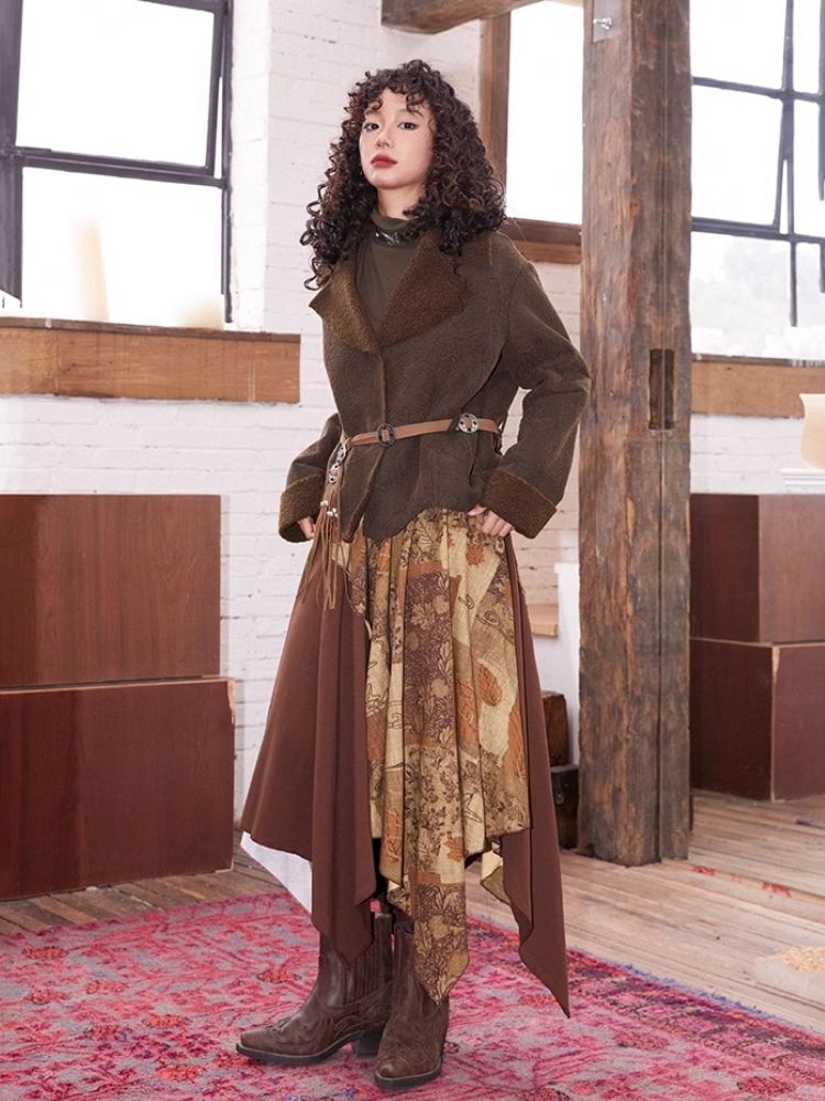 Casual suede jacket【s0000004585】