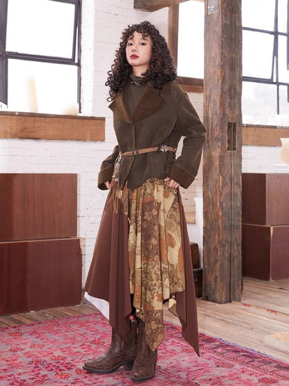 Casual suede jacket【s0000004585】