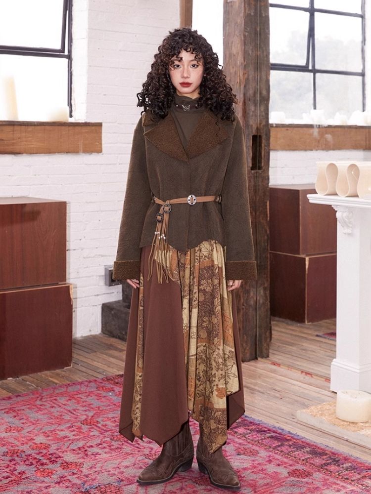 Casual suede jacket【s0000004585】