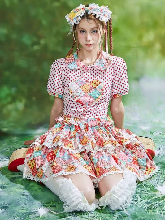 Lolita Cute Childish Girl Niche Short Sleeve Shirt【s0000008237】