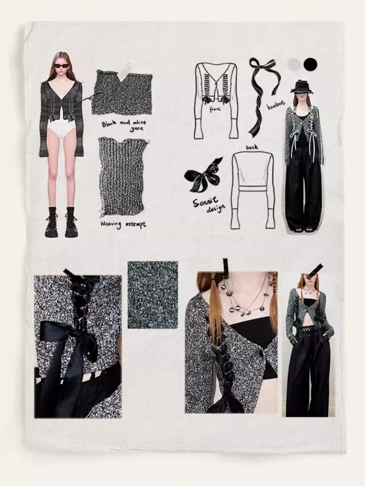 V-Neck Drawstring Knit Cardigan Jacket【s0000008182】