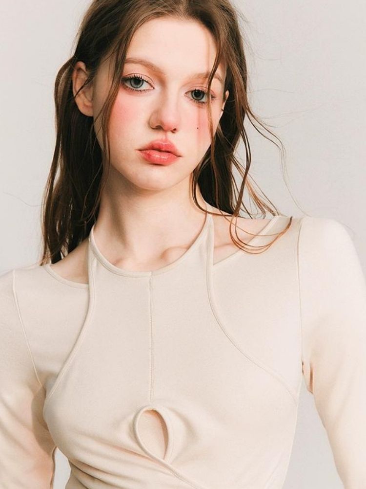 Fake two-piece knitted sweater【s0000003235】