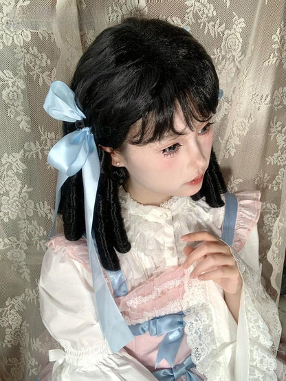 Mabuxi - 33CM Sparkling Lolita Wig Roman Curls Gorgeous Court Wig