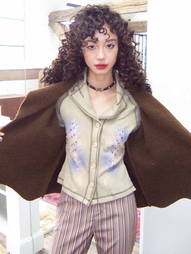 Casual suede jacket【s0000004585】