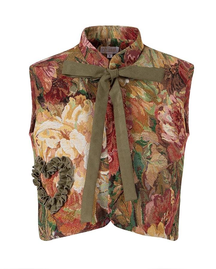 ZJstory - Gilded Age - Vintage Lolita Vest Suit Oil Painting Style Skirt Coat