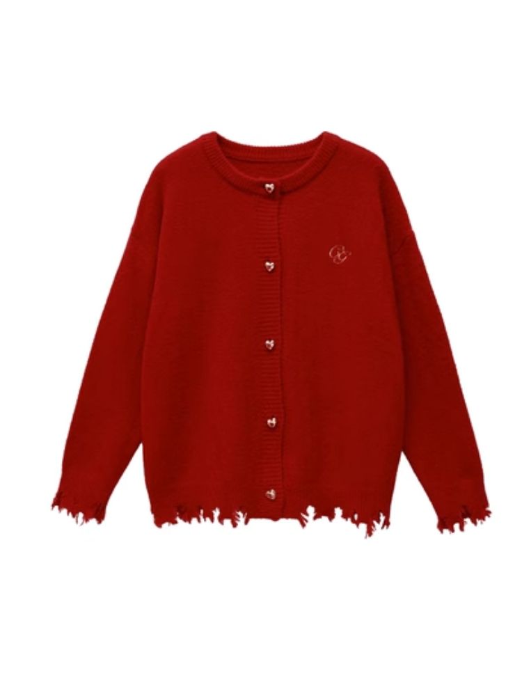 Tassel Broken Sweater Cardigan Jacket【s0000004975】