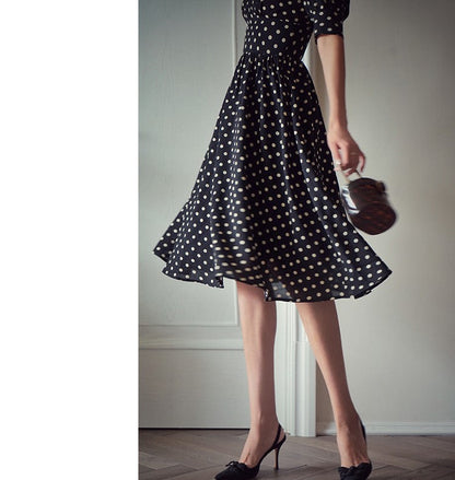 retro polka dot dress