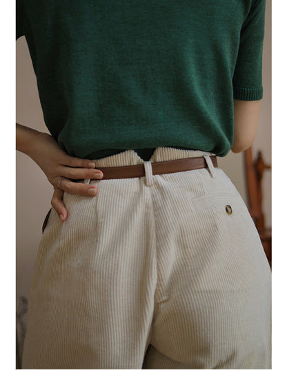 dark green polo knit