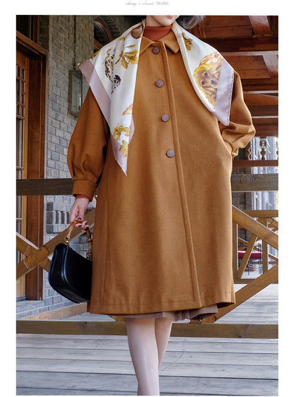 Western lady classical wool coat