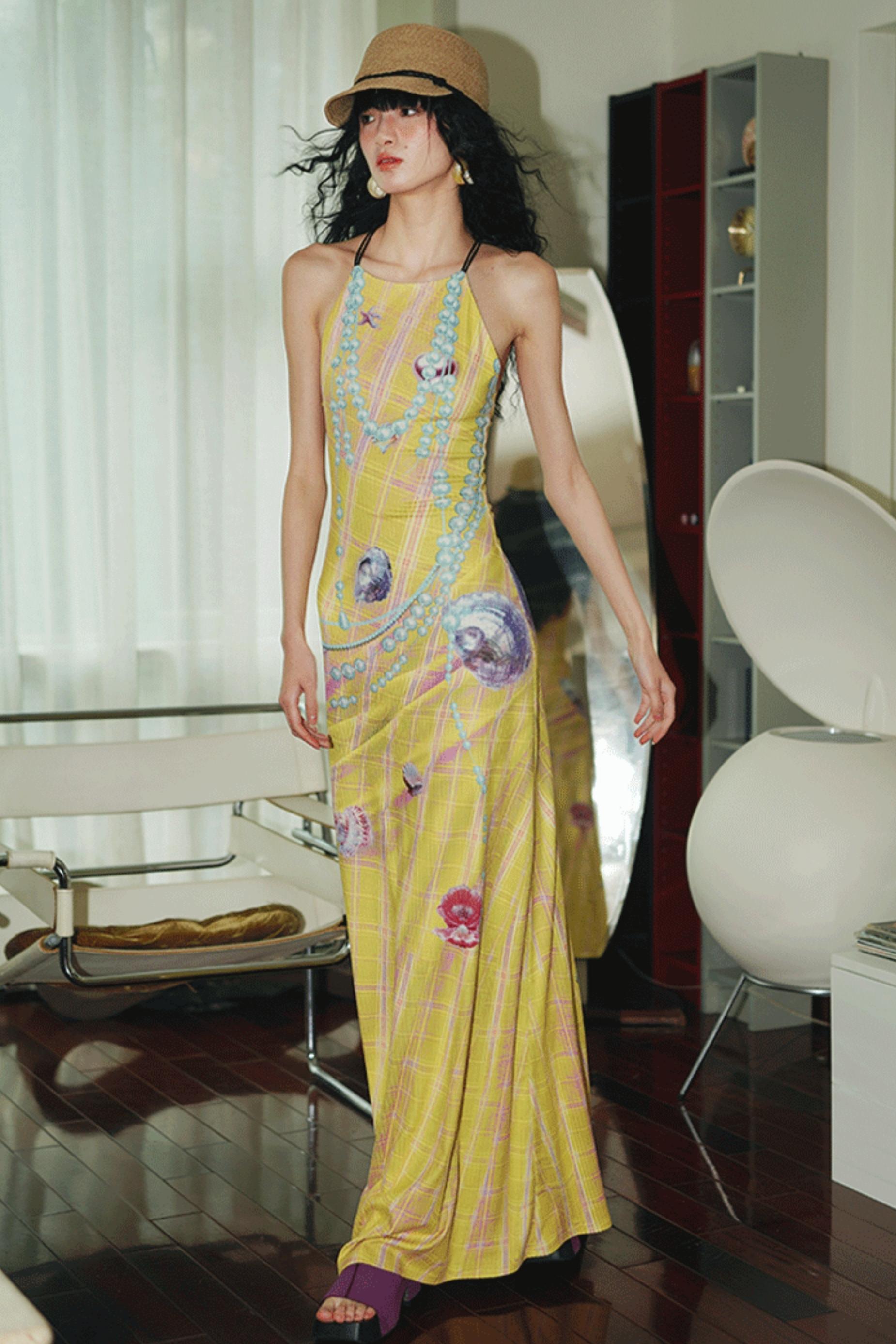 Pearl Backless Dress