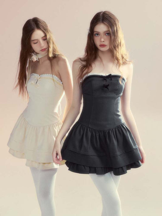 Butterfly Swan Dream" Tube Top Puffy Dress【s0000008064】"