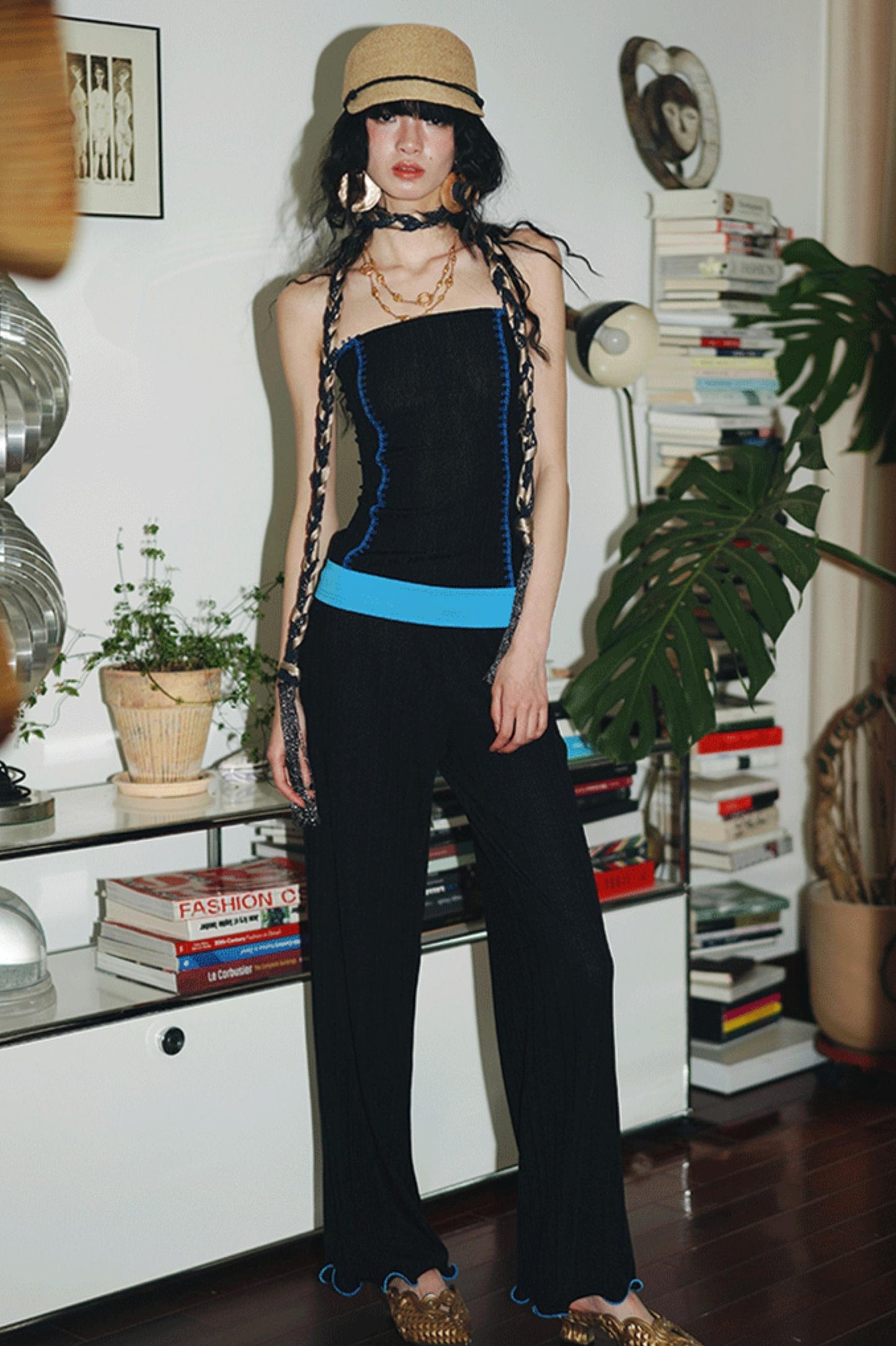 Silk Stripe Tank Top