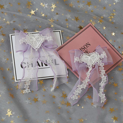 Manmeng - Light Purple Sweet Lolita KC Cuffs Hat