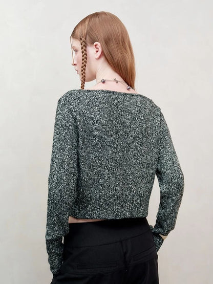 V-Neck Drawstring Knit Cardigan Jacket【s0000008182】