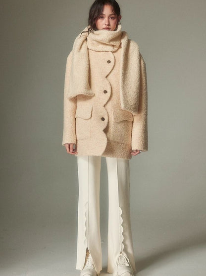 Drop Shoulder Cloudy Beige Coat【s0000004876】