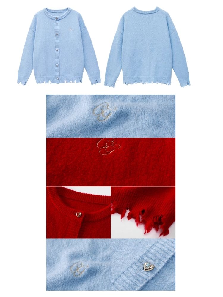 Tassel Broken Sweater Cardigan Jacket【s0000004975】