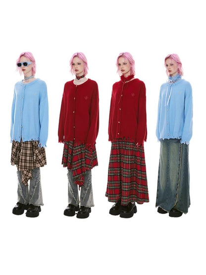 Tassel Broken Sweater Cardigan Jacket【s0000004975】