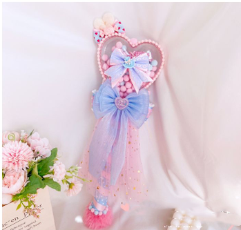 Sweetheart Endless - Sweet Lolita Fairy Wand Handmade Multicolor Heart Shaped