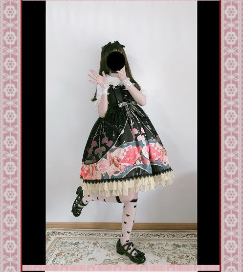 Strawberry Witch - Clock Encounter - Summer Lolita JSK Dress