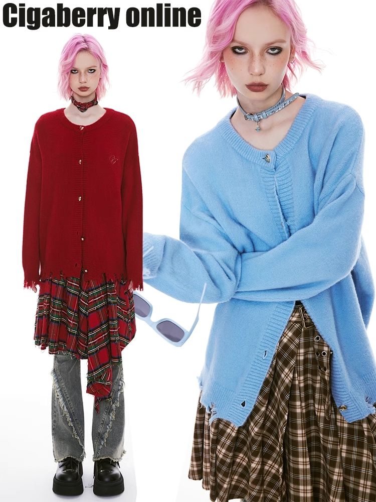 Tassel Broken Sweater Cardigan Jacket【s0000004975】