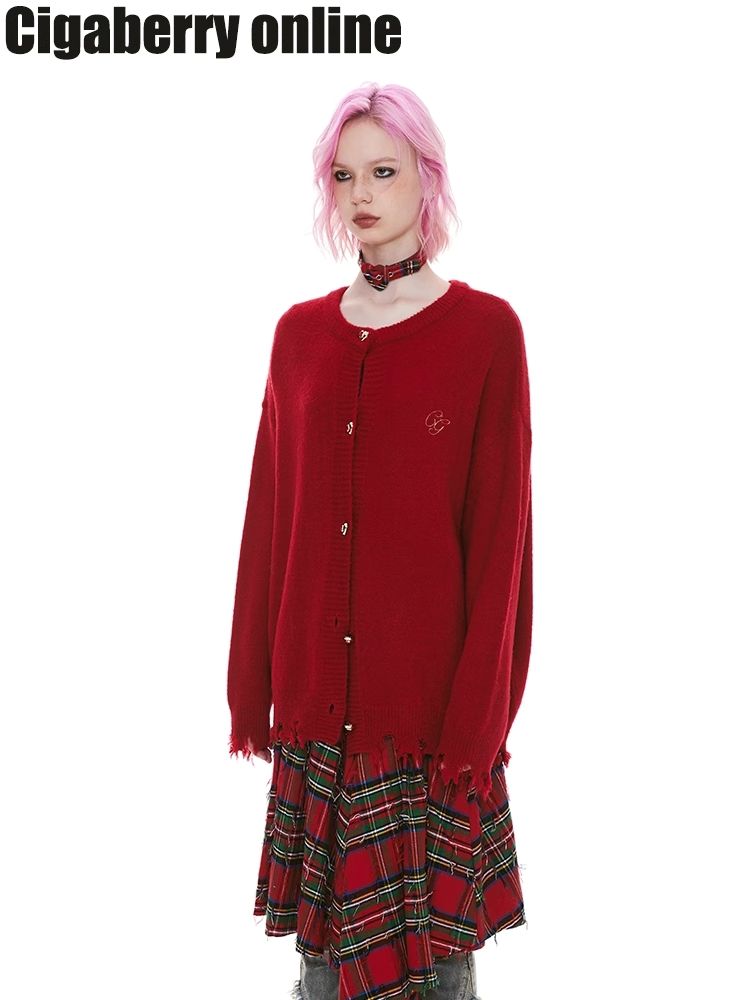 Tassel Broken Sweater Cardigan Jacket【s0000004975】